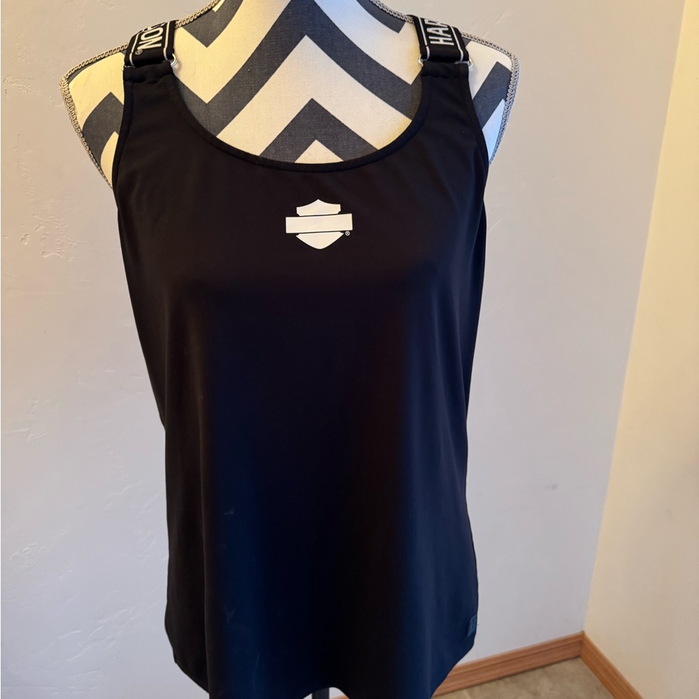 Harley-Davidson Black Sleeveless Tank Top